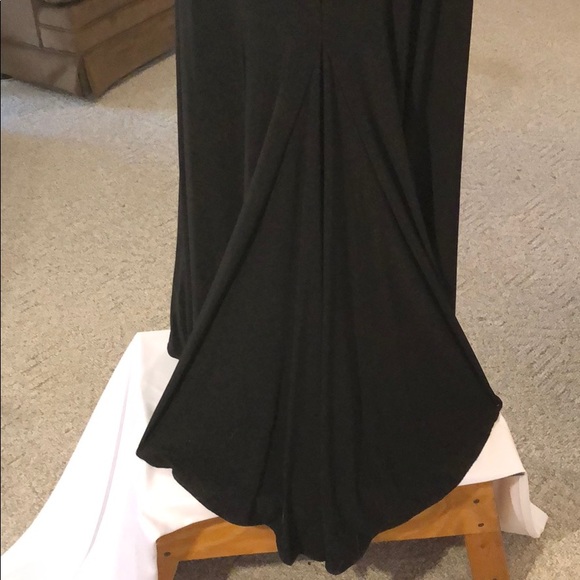 Black, off one shoulder, beaded, prom dress, sz 5 - Picture 5 of 8